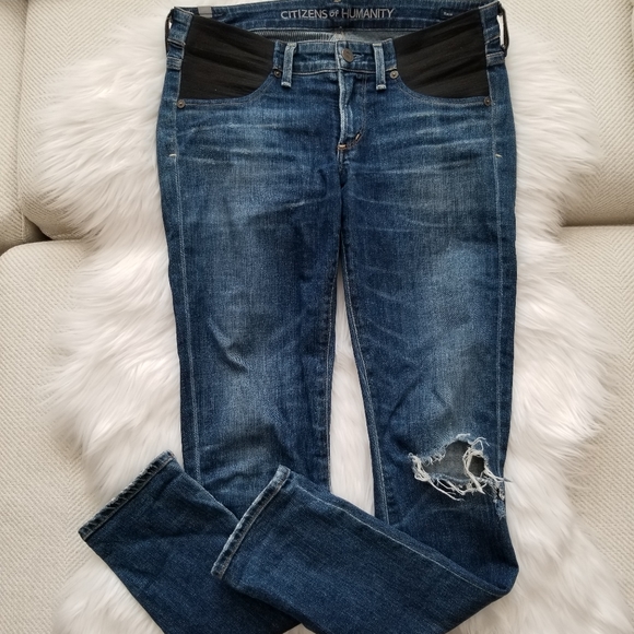 Maternity COH racer ultra skinny jeans size 27 - Picture 4 of 8